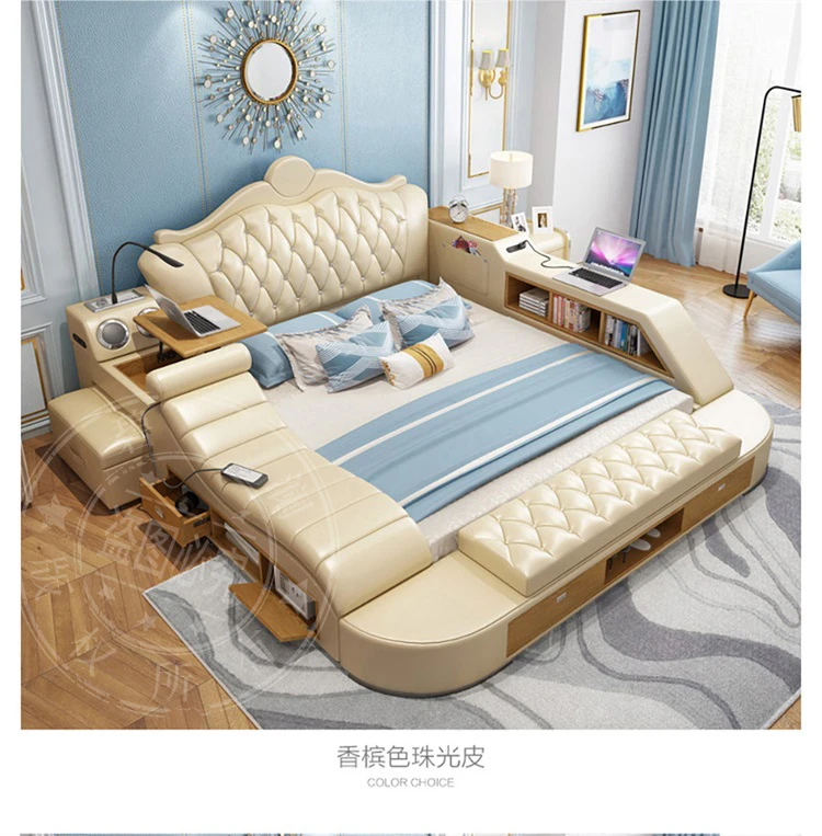 Headboard Storage Double Bed Queen Drawers King Size Smart Bed Headboard Storage Double Bed Queen Drawers King Size Smart Bed