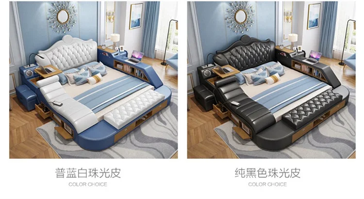 Headboard Storage Double Bed Queen Drawers King Size Smart Bed Headboard Storage Double Bed Queen Drawers King Size Smart Bed