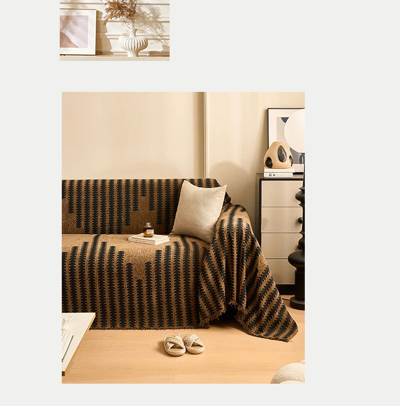 Home Sofa Cover Living Room Sofas Knitted Blanket Cover