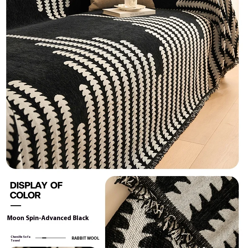 Home Sofa Cover Living Room Sofas Knitted Blanket Cover