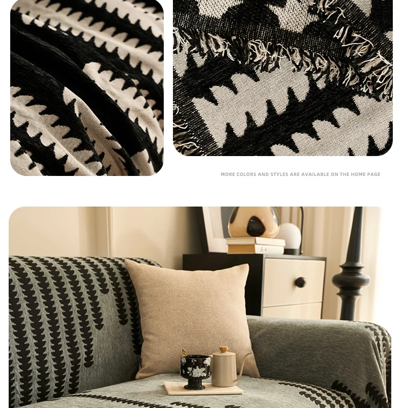 Home Sofa Cover Living Room Sofas Knitted Blanket Cover