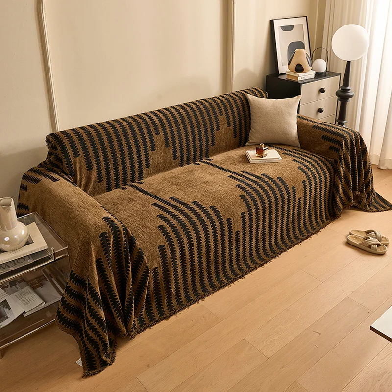 Home Sofa Cover Living Room Sofas Knitted Blanket Cover LINENS & BEDDING Color : Zebra White|Retro Red|Mint Green|Premium Black|Elegant Gray|Autumn Coffee Home Sofa Cover Living Room Sofas Knitted Blanket Cover LINENS & BEDDING Color : Zebra White|Retro Red|Mint Green|Premium Black|Elegant Gray|Autumn Coffee