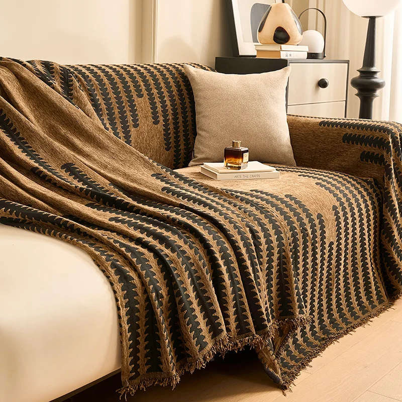 Home Sofa Cover Living Room Sofas Knitted Blanket Cover LINENS & BEDDING Color : Zebra White|Retro Red|Mint Green|Premium Black|Elegant Gray|Autumn Coffee Home Sofa Cover Living Room Sofas Knitted Blanket Cover LINENS & BEDDING Color : Zebra White|Retro Red|Mint Green|Premium Black|Elegant Gray|Autumn Coffee