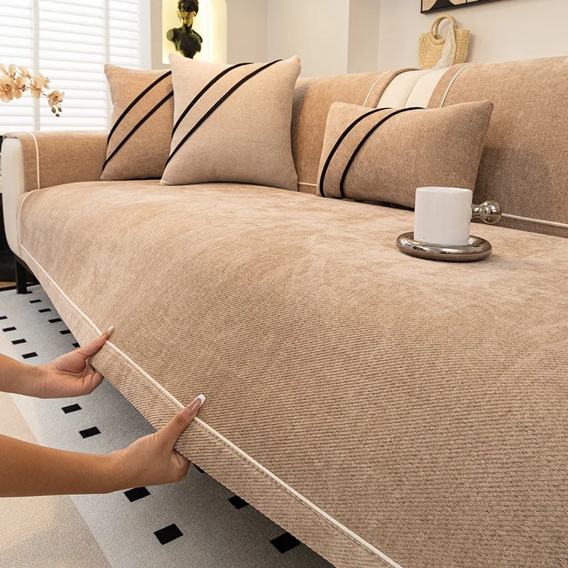 Hot Selling Four Universal Anti Slip Sofa Mat New Chenille Sofa Cushion Couch Cover LINENS & BEDDING Color : A|C|E|H|N|J|P|K|Q Hot Selling Four Universal Anti Slip Sofa Mat New Chenille Sofa Cushion Couch Cover LINENS & BEDDING Color : A|C|E|H|N|J|P|K|Q