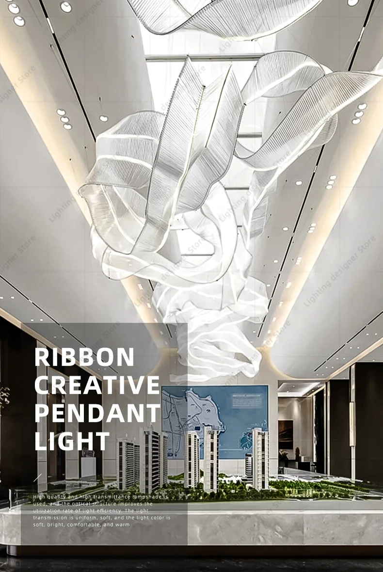 Hotel Living Room Hanging Led Chandelier