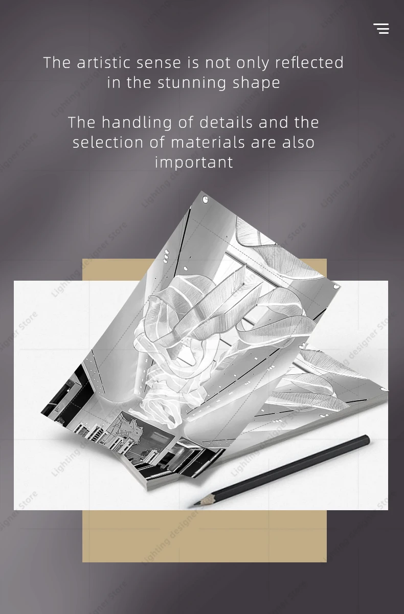 Hotel Living Room Hanging Led Chandelier