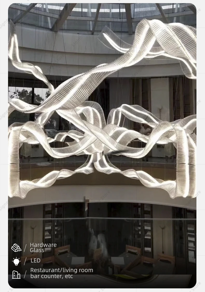 Hotel Living Room Hanging Led Chandelier