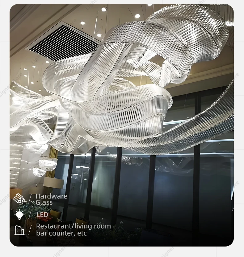 Hotel Living Room Hanging Led Chandelier