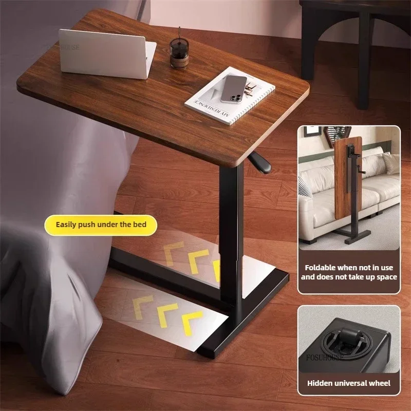 Household Gaming Desk Modern Lifting Computer Table Bedside Creative Writing Table with Wheels Dormitory Leisure Reading Desk MODERN FURNITURES Color : A-Walnut|B-Walnut|C-White|D-Walnut-USB Slot|E-White-USB Slot|F-Walnut-Folding|G-White-Folding|H-Walnut-Folding-USB|I-White-Folding-USB|J-Walnut|K-White|L-Walnut-USB Slot|M-White-USB Slot|N-Walnut-Folding|O-White-Folding|P-Walnut-Folding-USB|Q-White-Folding-USB Household Gaming Desk Modern Lifting Computer Table Bedside Creative Writing Table with Wheels Dormitory Leisure Reading Desk MODERN FURNITURES Color : A-Walnut|B-Walnut|C-White|D-Walnut-USB Slot|E-White-USB Slot|F-Walnut-Folding|G-White-Folding|H-Walnut-Folding-USB|I-White-Folding-USB|J-Walnut|K-White|L-Walnut-USB Slot|M-White-USB Slot|N-Walnut-Folding|O-White-Folding|P-Walnut-Folding-USB|Q-White-Folding-USB