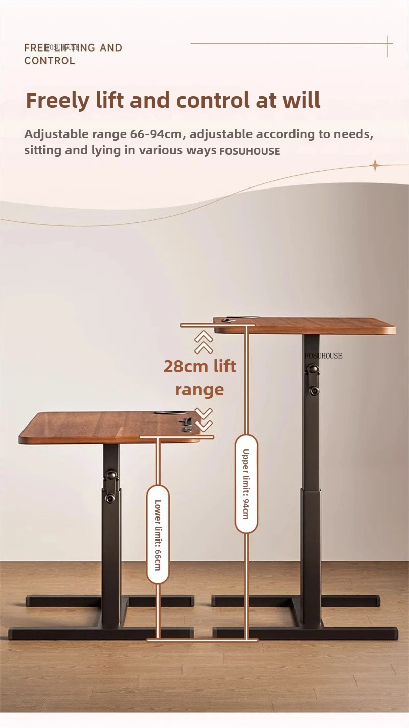 Household Gaming Desk Modern Lifting Computer Table Bedside Creative Writing Table with Wheels Dormitory Leisure Reading Desk Household Gaming Desk Modern Lifting Computer Table Bedside Creative Writing Table with Wheels Dormitory Leisure Reading Desk