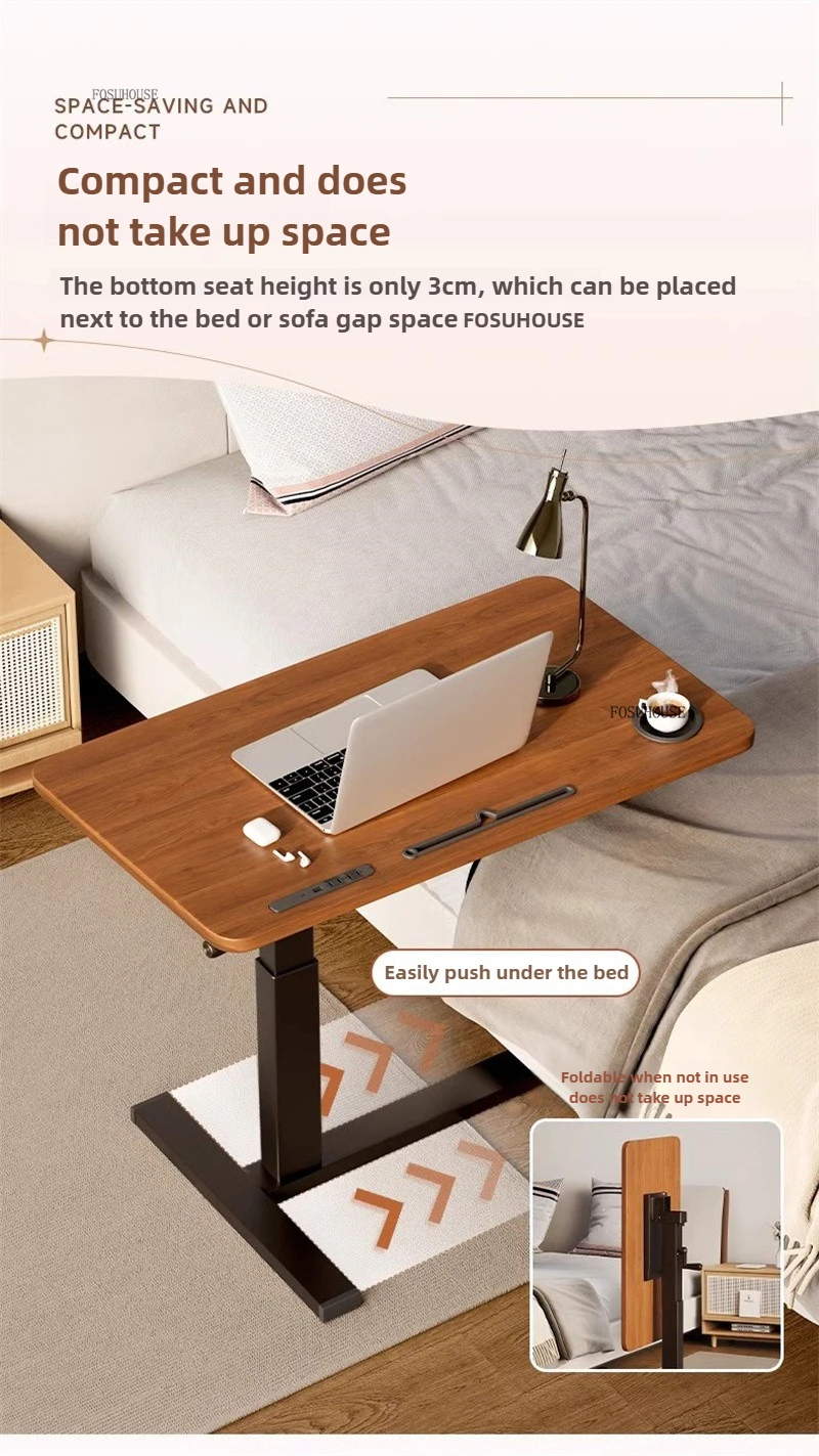 Household Gaming Desk Modern Lifting Computer Table Bedside Creative Writing Table with Wheels Dormitory Leisure Reading Desk Household Gaming Desk Modern Lifting Computer Table Bedside Creative Writing Table with Wheels Dormitory Leisure Reading Desk