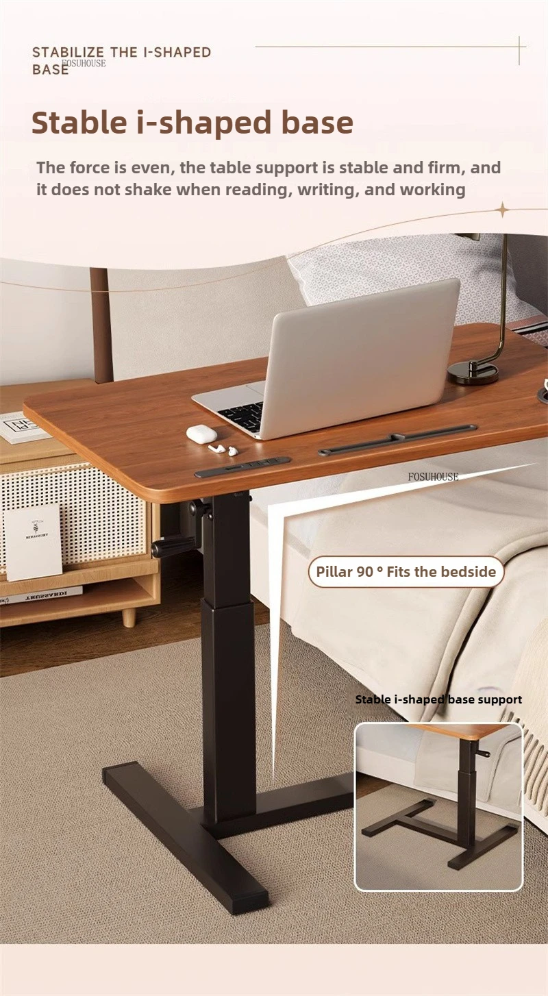 Household Gaming Desk Modern Lifting Computer Table Bedside Creative Writing Table with Wheels Dormitory Leisure Reading Desk Household Gaming Desk Modern Lifting Computer Table Bedside Creative Writing Table with Wheels Dormitory Leisure Reading Desk