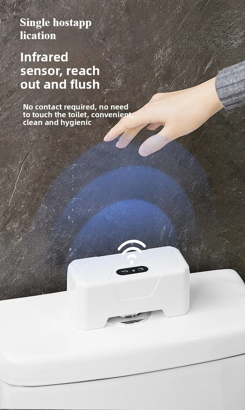 Household Smart Infrared Induction Toilet Flusher Set