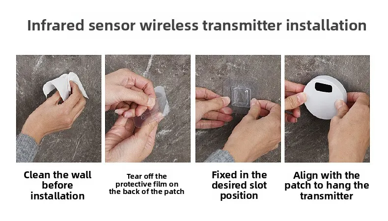 Household Smart Infrared Induction Toilet Flusher Set