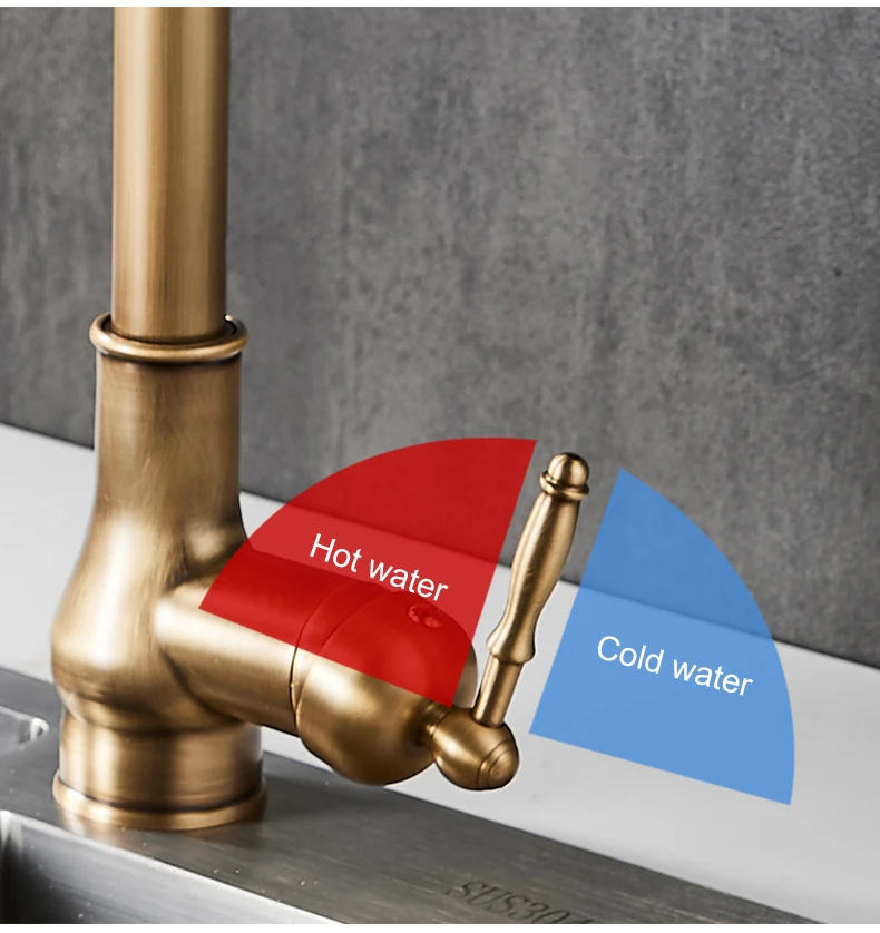 Kitchen Faucets Pull Out Antique Bronze Kitchen Sink Water Mixer Tap Kitchen Faucets Pull Out Antique Bronze Kitchen Sink Water Mixer Tap