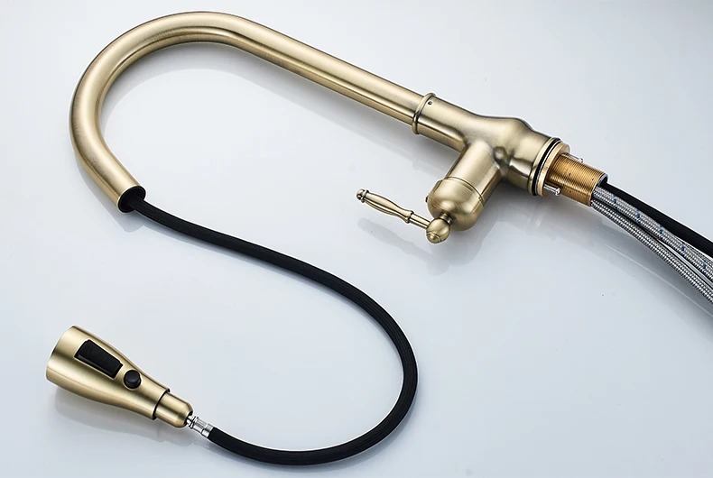 Kitchen Faucets Pull Out Antique Bronze Kitchen Sink Water Mixer Tap Kitchen Faucets Pull Out Antique Bronze Kitchen Sink Water Mixer Tap