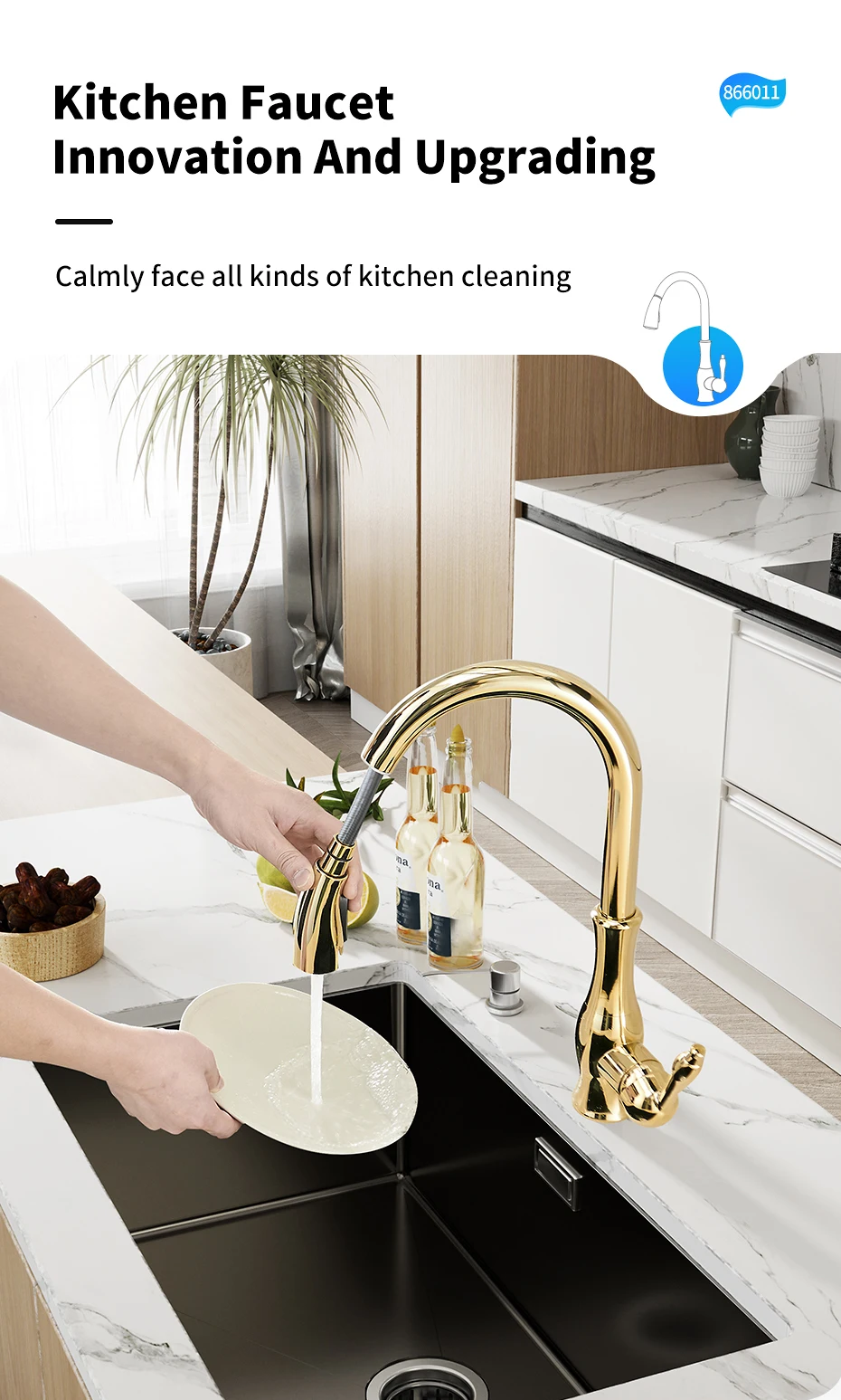 Kitchen Faucets Silver Single Handle Pull Out Kitchen Tap Kitchen Faucets Silver Single Handle Pull Out Kitchen Tap