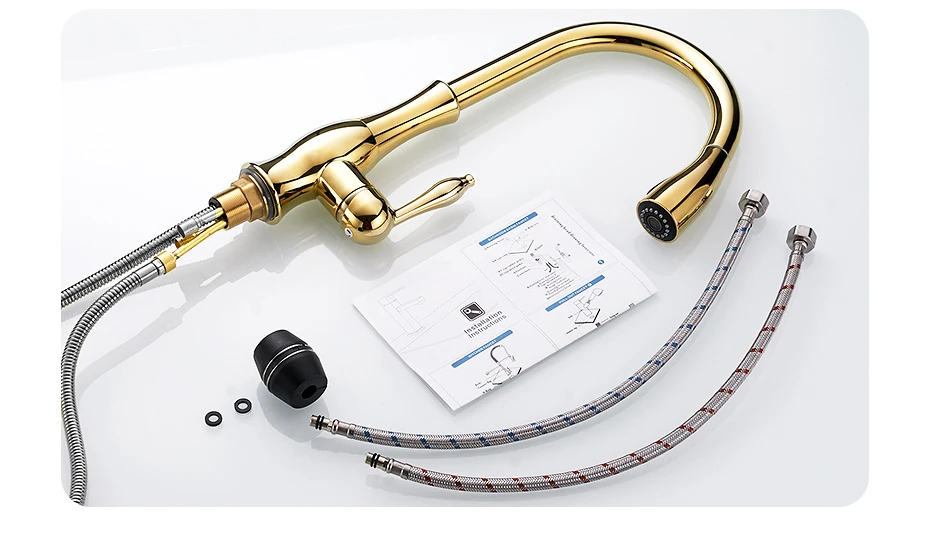 Kitchen Faucets Silver Single Handle Pull Out Kitchen Tap Kitchen Faucets Silver Single Handle Pull Out Kitchen Tap