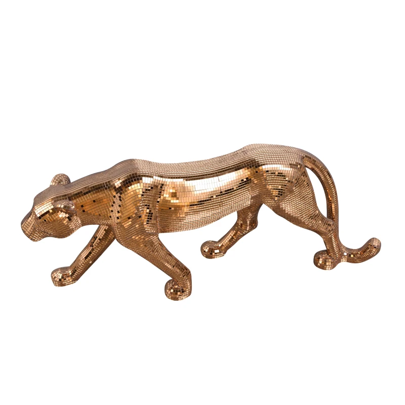 Long Leopard Ornaments for Living Room Decor FIGURINES & MINIATURES Color : silver|gold|rose gold|speckled silver Long Leopard Ornaments for Living Room Decor FIGURINES & MINIATURES Color : silver|gold|rose gold|speckled silver