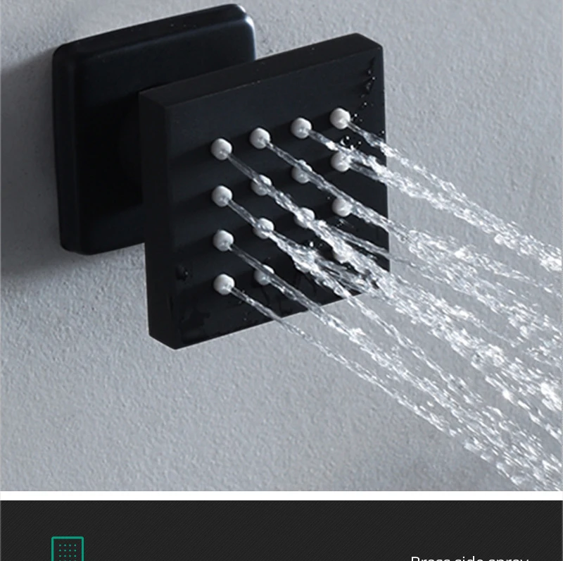 Luxury 16/20 Inch 400/500mm Rainfall Mist Spray LED Shower Head Set