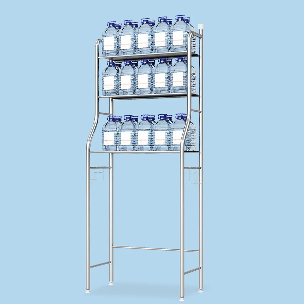 Metal Over Toilet Organizer Rack With Removable Towel Hooks Metal Over Toilet Organizer Rack With Removable Towel Hooks