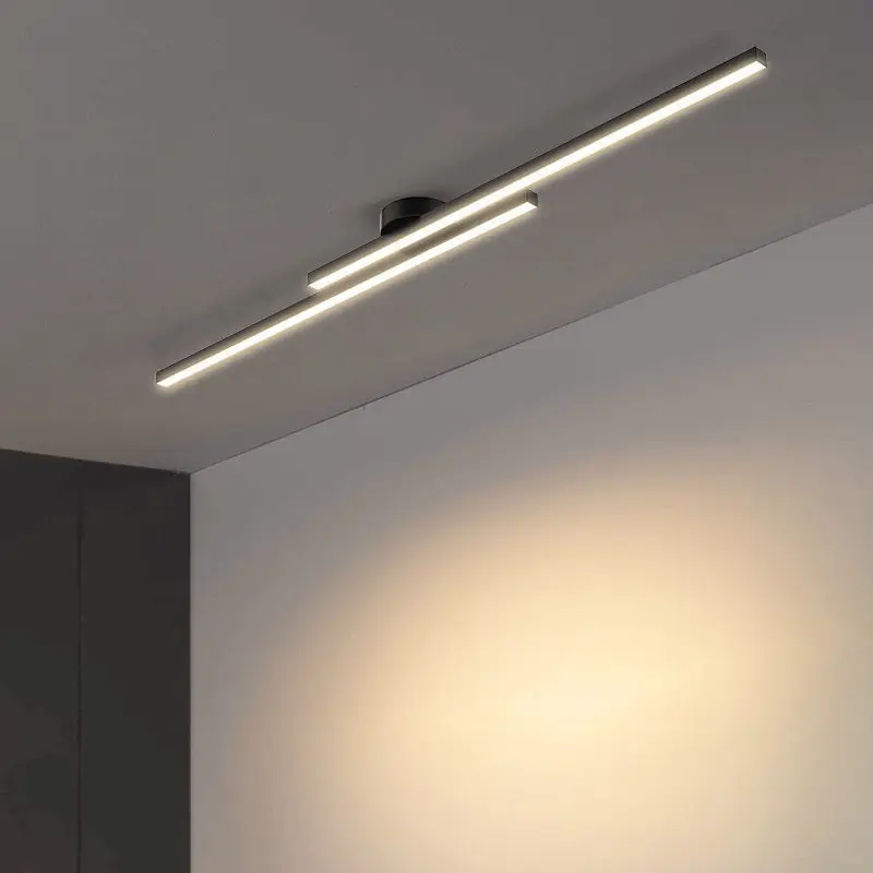 Modern Creative Design Ceiling Lamp LIGHTING Body Color : L60cm Black|L60cm White|L90cm Black|L90cm White|L120cm Black|L120cm White Modern Creative Design Ceiling Lamp LIGHTING Body Color : L60cm Black|L60cm White|L90cm Black|L90cm White|L120cm Black|L120cm White