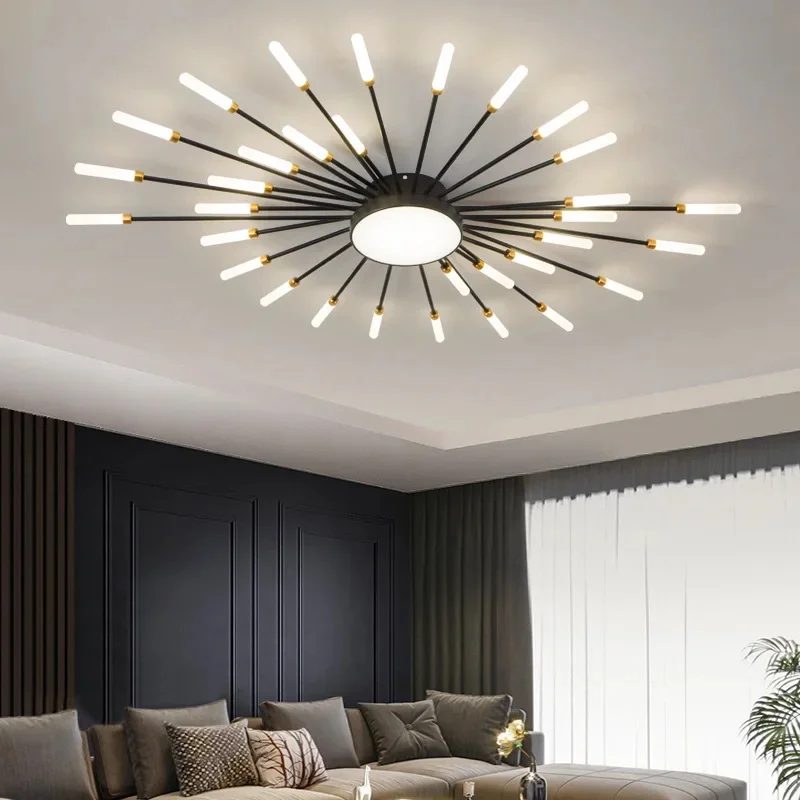 Modern Designer LED Ceiling Lamp Living Room LIGHTING Body Color : Gold 12-1 head|Gold 18-1 head|Gold 20-1 head|Gold 28-1 head|Gold 30-1 head|Gold 42-1 head|Black 12-1 head|Black 18-1 head|Black 20-1 head|Black 28-1 head|Black 30-1 head|Black 42-1 head Modern Designer LED Ceiling Lamp Living Room LIGHTING Body Color : Gold 12-1 head|Gold 18-1 head|Gold 20-1 head|Gold 28-1 head|Gold 30-1 head|Gold 42-1 head|Black 12-1 head|Black 18-1 head|Black 20-1 head|Black 28-1 head|Black 30-1 head|Black 42-1 head
