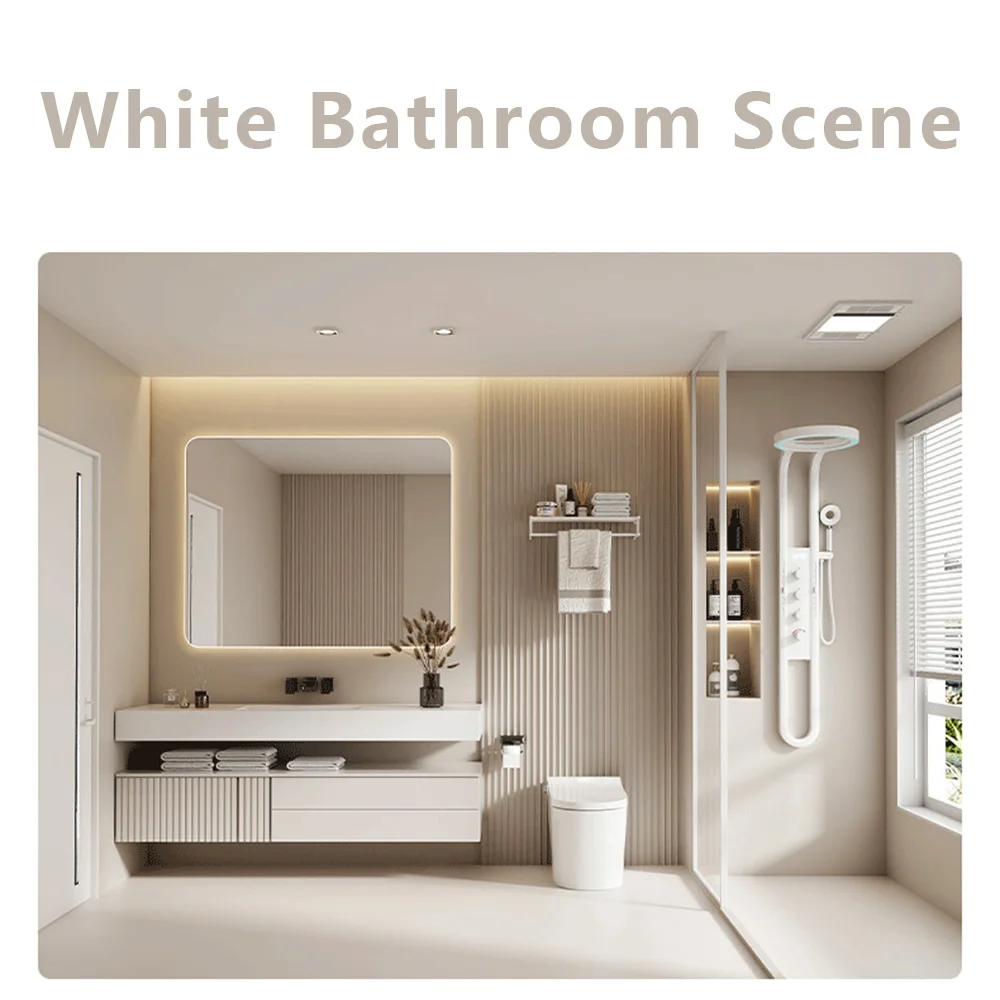 Modern High End Rainfall Shower Panel SPA Massage Jet Waterfall Showers Column Taps Set LED Display Smart Bathroom Shower System Modern High End Rainfall Shower Panel SPA Massage Jet Waterfall Showers Column Taps Set LED Display Smart Bathroom Shower System