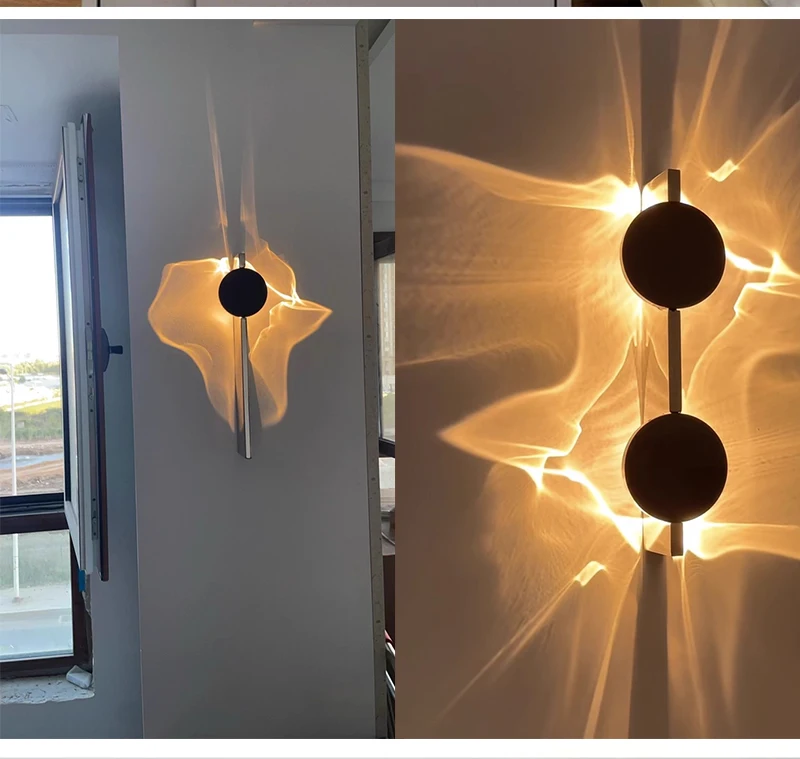 Modern LED Wall Light Rotatable Corrugated Wall lamp