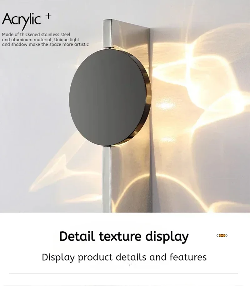 Modern LED Wall Light Rotatable Corrugated Wall lamp