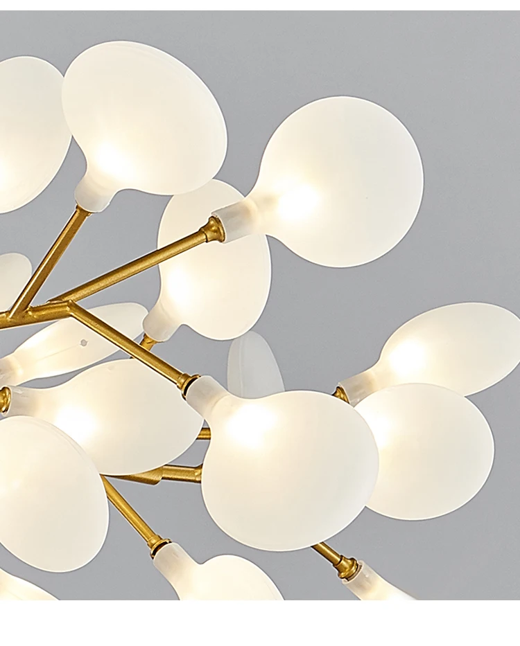 Modern Nordic gorgeous LED chandelier ceiling lamp for living room