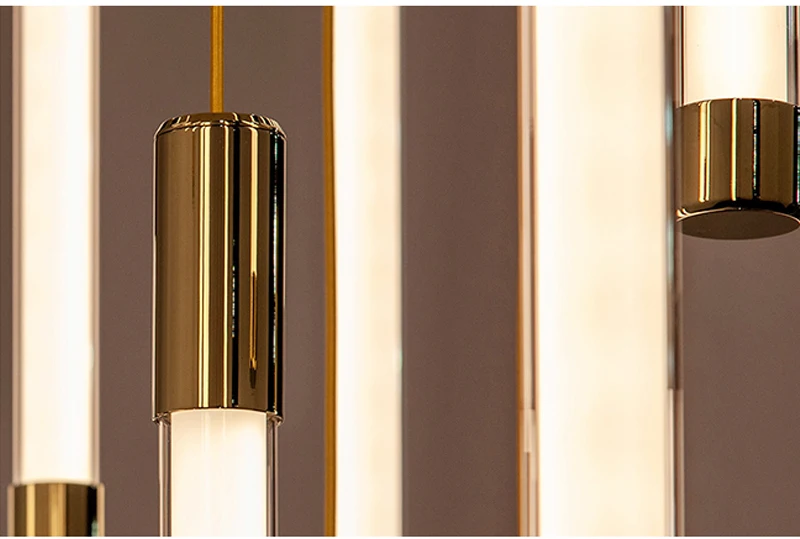 Modern Staircase LED Chandeliers Luxury Living Room