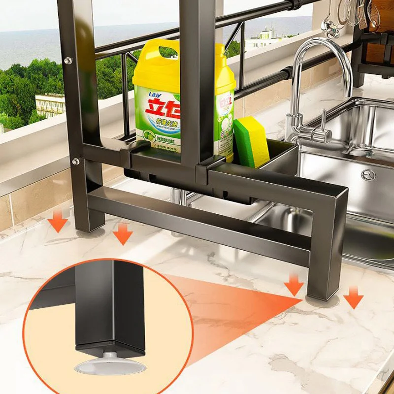 Multifunctional Dish Knife Spoon Sink Rack Set Organizer Kitchen