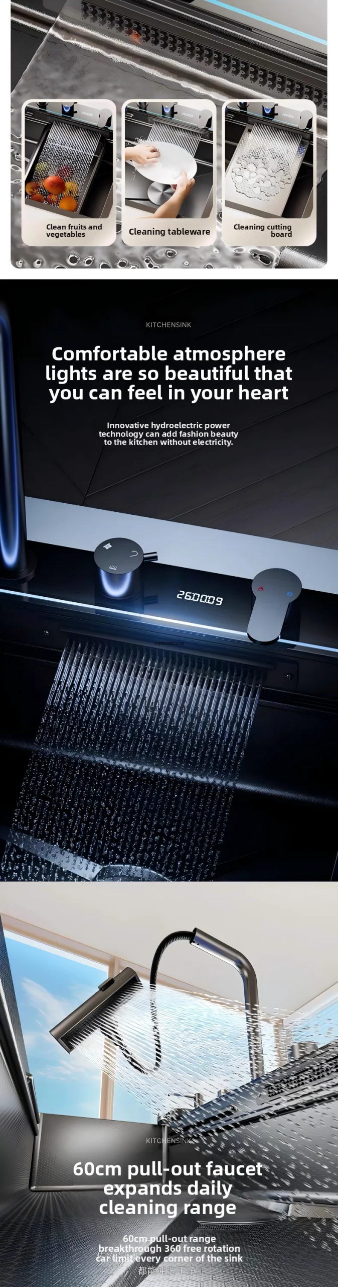 Neptune Whale Honeycomb Smart Sink