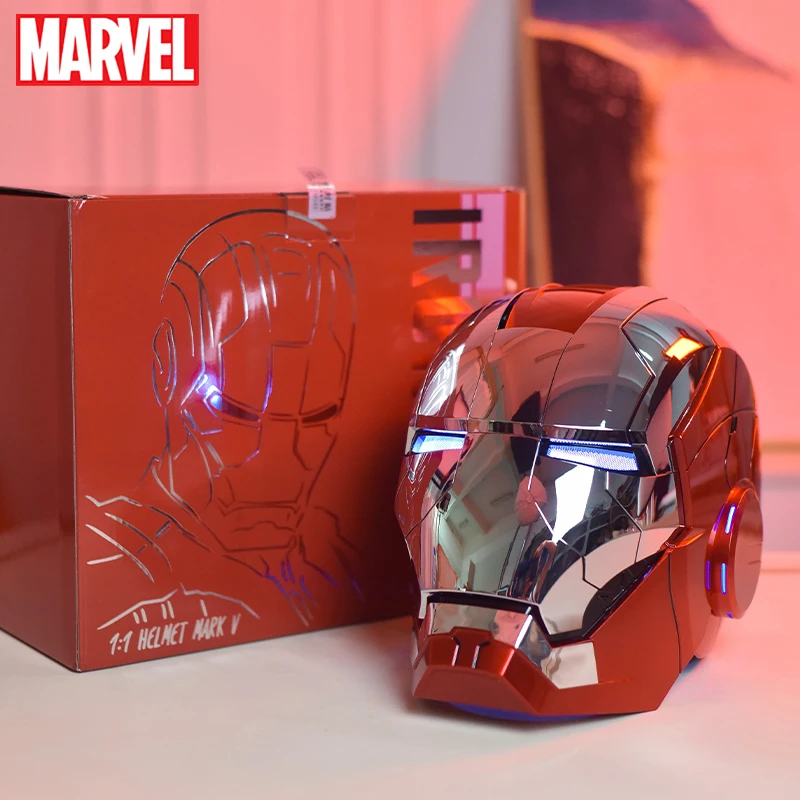 New AutoKing 1:1 Mk5 Iron Man Helmet Cosplay Voice Control Eyes with Light Model Toys for Adult Electric Wearable Christmas Gift Color : 60CM Adult Size MK5|60CM Aureate MK5|Mk5 Updated New AutoKing 1:1 Mk5 Iron Man Helmet Cosplay Voice Control Eyes with Light Model Toys for Adult Electric Wearable Christmas Gift Color : 60CM Adult Size MK5|60CM Aureate MK5|Mk5 Updated