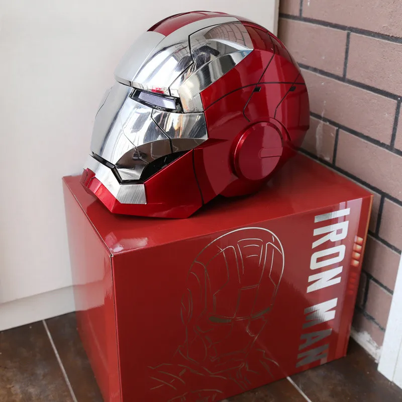 New AutoKing 1:1 Mk5 Iron Man Helmet Cosplay Voice Control Eyes with Light Model Toys for Adult Electric Wearable Christmas Gift Color : 60CM Adult Size MK5|60CM Aureate MK5|Mk5 Updated New AutoKing 1:1 Mk5 Iron Man Helmet Cosplay Voice Control Eyes with Light Model Toys for Adult Electric Wearable Christmas Gift Color : 60CM Adult Size MK5|60CM Aureate MK5|Mk5 Updated