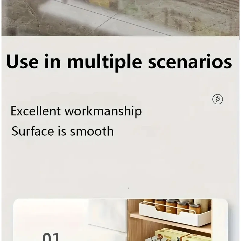 New Kitchen Storage Rack with Slide Rails New Kitchen Storage Rack with Slide Rails