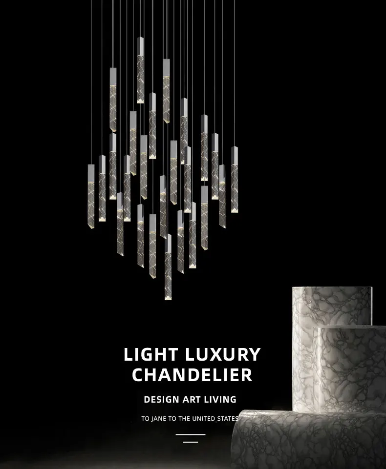 New Staircase Chandelier LED New Staircase Chandelier LED