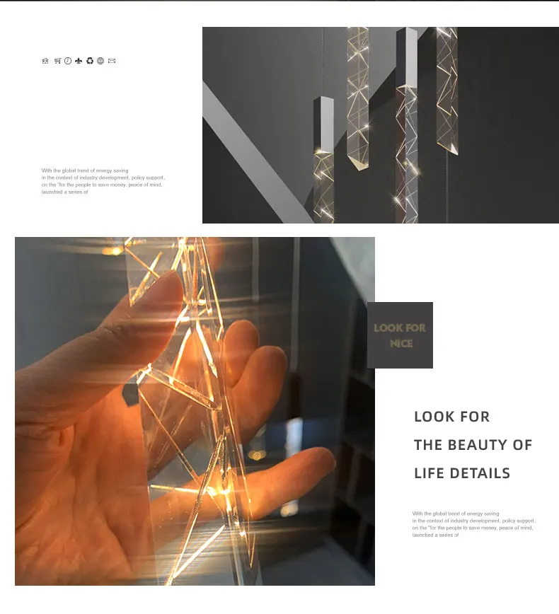 New Staircase Chandelier LED New Staircase Chandelier LED