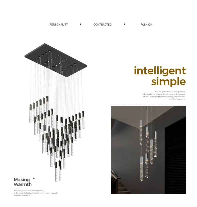 New Staircase Chandelier LED New Staircase Chandelier LED