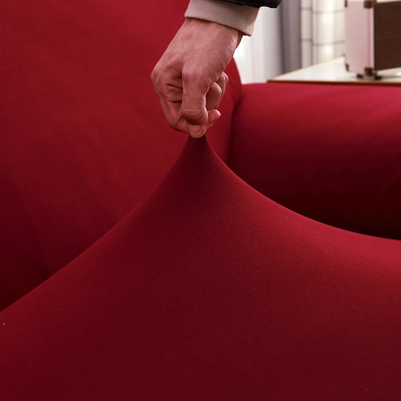 New solid color milk silk sofa cover New solid color milk silk sofa cover