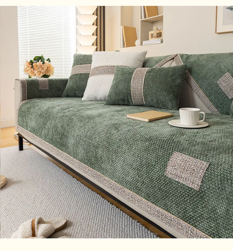 Non-slip Sofa Cover Towel Cover Backrest Cover Cloth Towel Woven Cotton