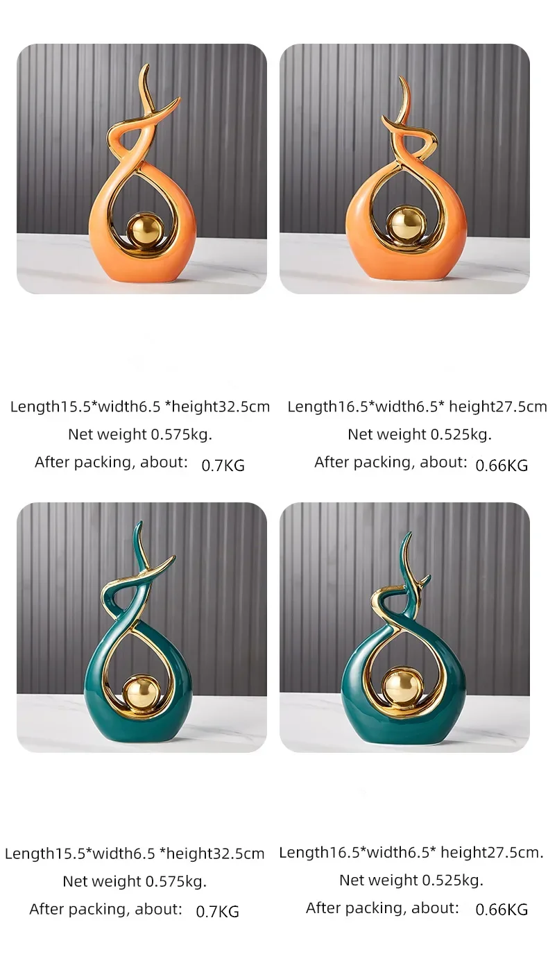 Nordic Home Decor Figurines for Interior Living Room