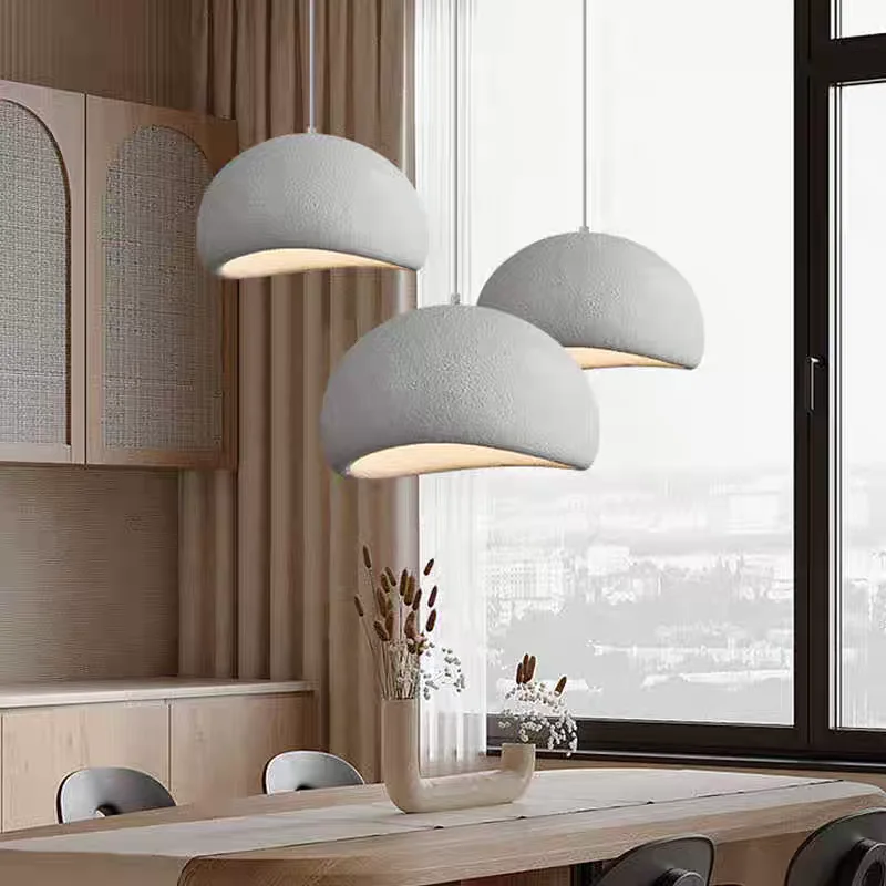 Nordic Wabi Sabi Ceiling Chandelier Lampshade Color : White style A|White style B|Grey style A|Grey style B Nordic Wabi Sabi Ceiling Chandelier Lampshade Color : White style A|White style B|Grey style A|Grey style B