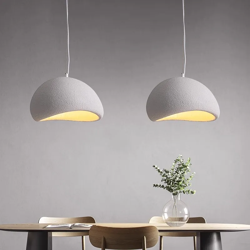 Nordic Wabi Sabi Ceiling Chandelier Lampshade Color : White style A|White style B|Grey style A|Grey style B Nordic Wabi Sabi Ceiling Chandelier Lampshade Color : White style A|White style B|Grey style A|Grey style B