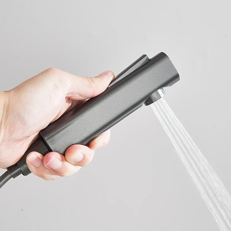 Piano Style Rainlfall Bathroom System Grey Digital Mixer Tap Bidet Shower BATHROOM ACCESSORIES Color : White Display|Black Display|Gun Grey Display|White No Display|Black No Display|Gun Grey No Display Piano Style Rainlfall Bathroom System Grey Digital Mixer Tap Bidet Shower BATHROOM ACCESSORIES Color : White Display|Black Display|Gun Grey Display|White No Display|Black No Display|Gun Grey No Display