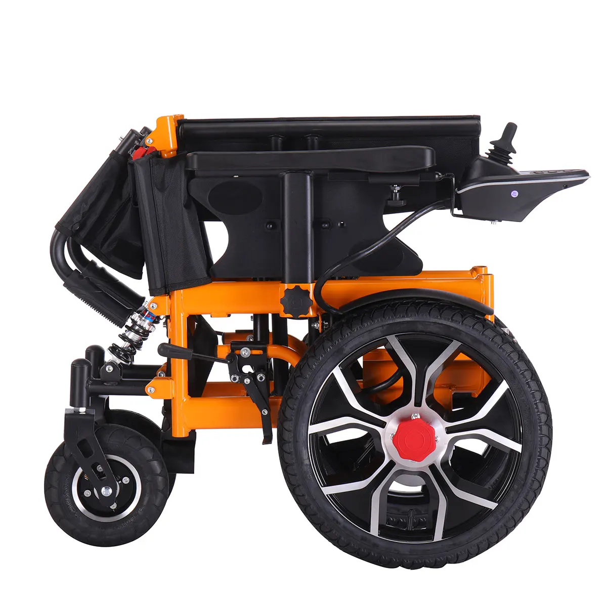 Popular Folding Portable Steel Electric Wheelchair HOSPITAL ACCESSORIES Color : Yellow Popular Folding Portable Steel Electric Wheelchair HOSPITAL ACCESSORIES Color : Yellow