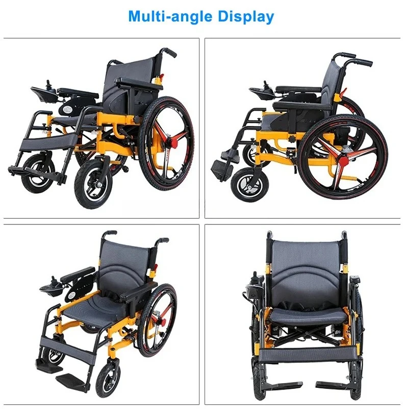 Popular Folding Portable Steel Electric Wheelchair