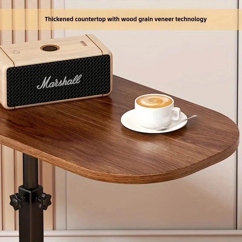 Portable Adjustable Folding Side Table Laptop Desk for Home Office MODERN FURNITURES Color : Walnut color|black Portable Adjustable Folding Side Table Laptop Desk for Home Office MODERN FURNITURES Color : Walnut color|black