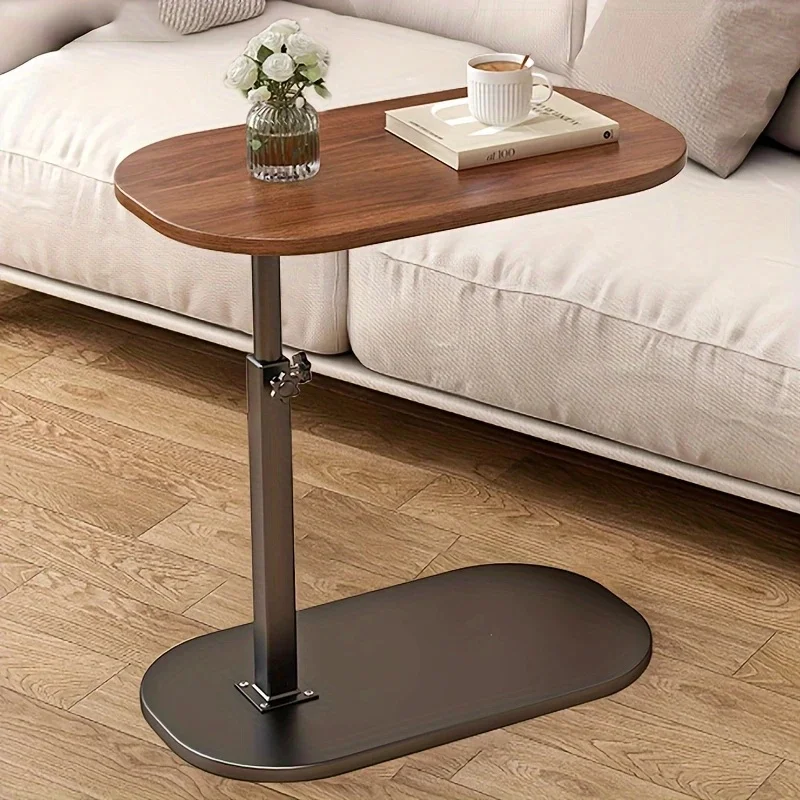 Portable Adjustable Folding Side Table Laptop Desk for Home Office MODERN FURNITURES Color : Walnut color|black Portable Adjustable Folding Side Table Laptop Desk for Home Office MODERN FURNITURES Color : Walnut color|black